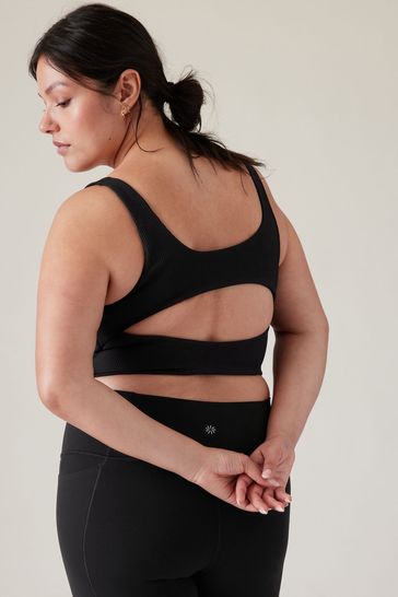 Buy Athleta D-DD Cup Ribbed Cut-Out Longline Low Impact Sports Bra from the  Gap online shop