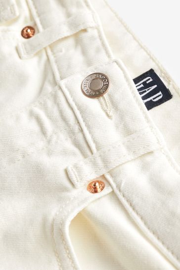 Gap white store jean skirt
