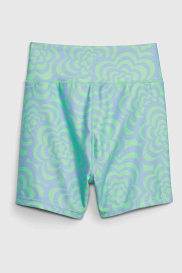 Gap Green Fit Recycled Crossover Bike Shorts Kids