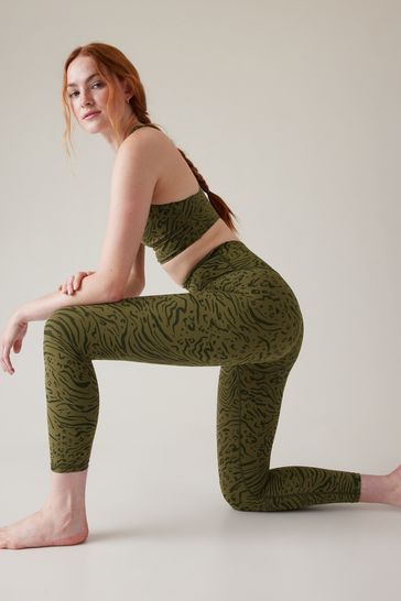 Athleta green leggings top