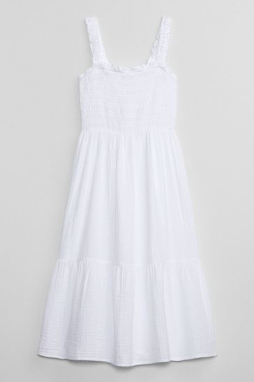 Gap white online dress girl