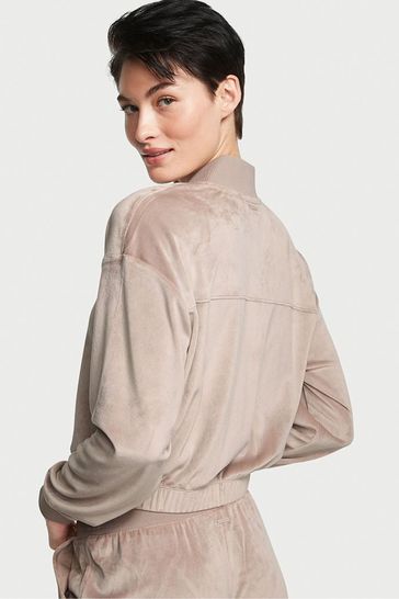 Rose pink bomber jacket top