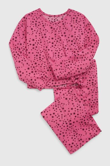 Pink Print Long Sleeve Pyjamas (6-13yrs)
