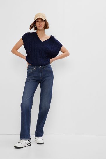 Buy Gap 90s Loose Mid Rise Straight Jeans from the Gap online shop
