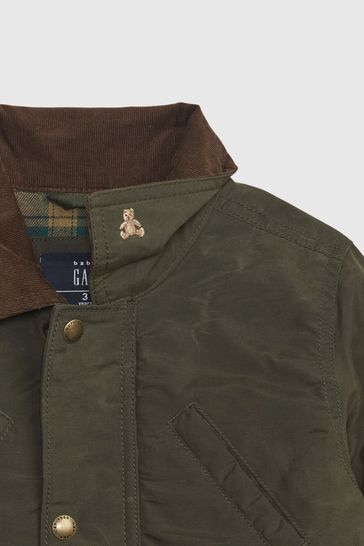 Gap waxed military jacket hotsell