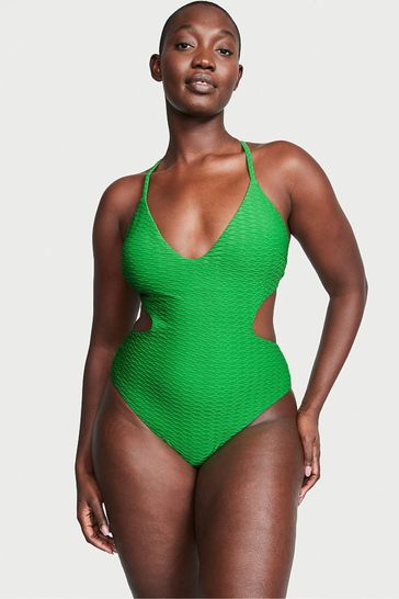 Victoria's Secret Green Fishnet Swimsuit