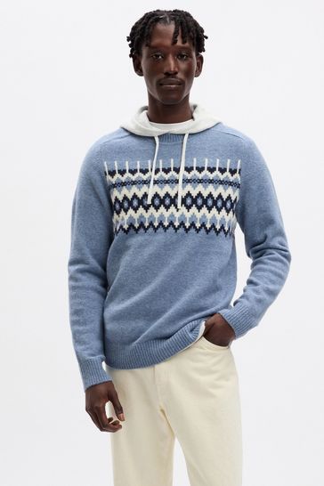 Blue fairisle jumper best sale