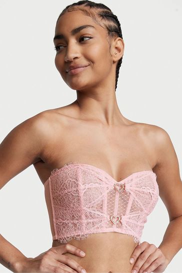 Buy Victoria's Secret Embroidered Strapless Corset Bra Top from the  Victoria's Secret UK online shop