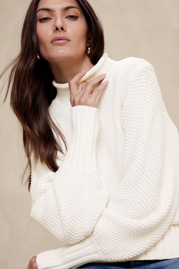 Banana republic white turtleneck hot sale