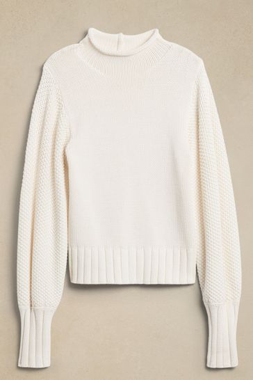 Banana republic white turtleneck new arrivals