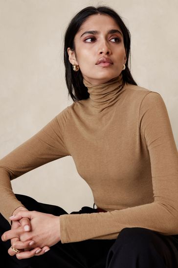 Turtleneck sales knit top