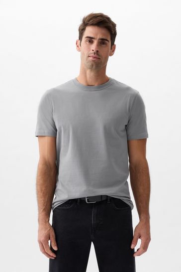 Grey Everyday Soft Short Sleeve Crew Neck T-Shirt