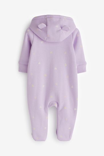 Gap Purple Logo Sleepsuit Baby Newborn 12mths