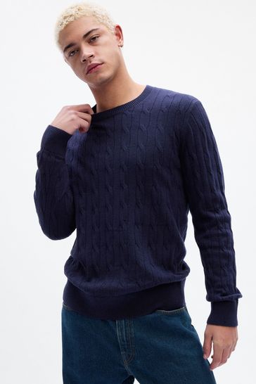 Buy Gap CashSoft Crew Neck Cable Knit Long Sleeve Jumper from the Gap ...