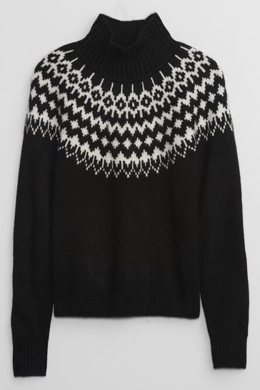 Black fair isle sweater 2025