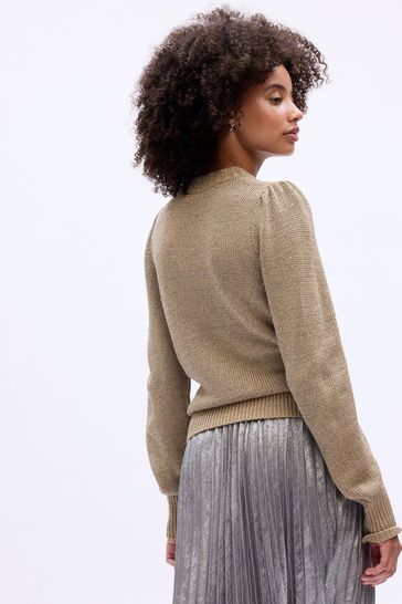 Gold metallic jumper outlet