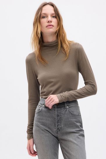 Turtleneck long sale sleeve top