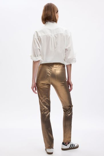 Metallic jeans gold discount