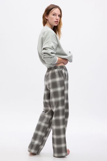 Gap Grey Flannel Check Family Christmas Pyjama Bottoms