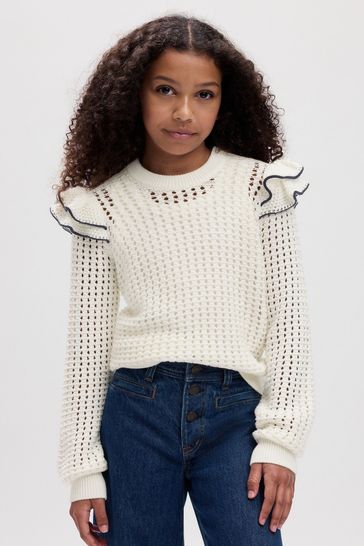 Gap white jumper hotsell