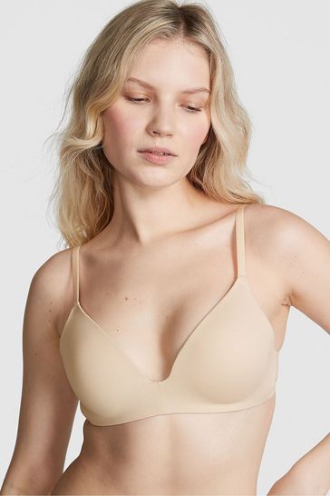 Victoria's Secret PINK Marzipan Nude Non Wired Push Up Bra