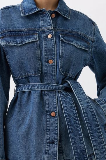 Denim jacket shop with denim shirt