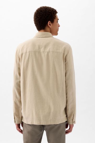 Gap clearance linen jacket
