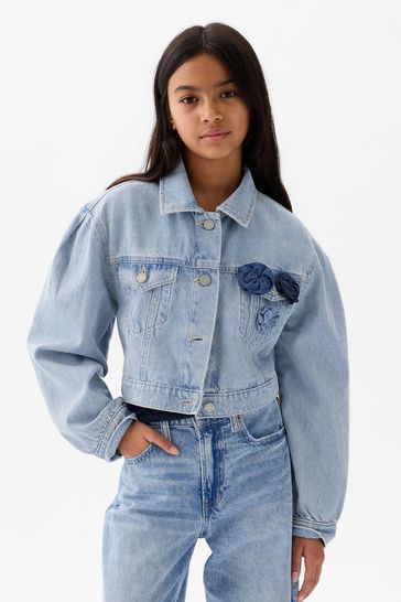 Gap cropped jean jacket sales