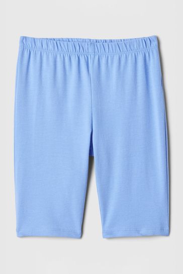 Blue Stretch Jersey Pull On Bike Shorts (4-13yrs)