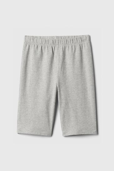 Grey Stretch Jersey Pull On Bike Shorts (4-13yrs)