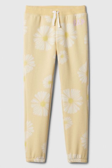 Yellow Graphic Print Pull On Joggers (4-13yrs)