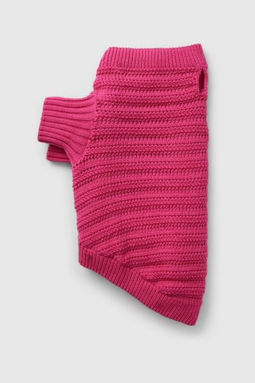 Pink Crochet Pet Jumper