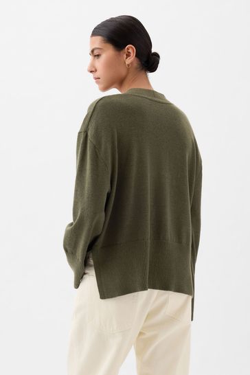 Gap clearance green cardigan