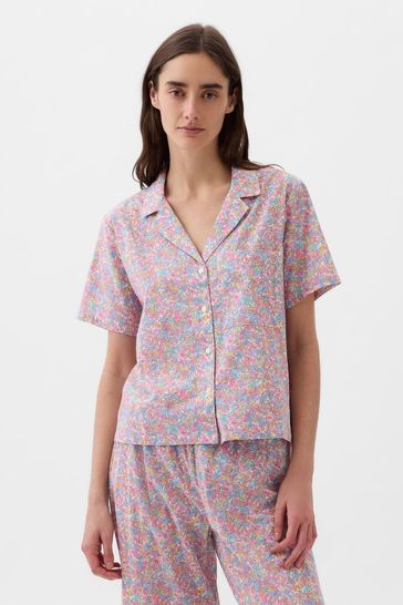 pink pj set gap