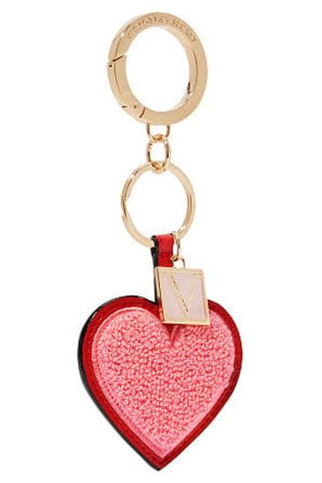 Victoria's Secret Lipstick Red Mini Heart Keychain Charm