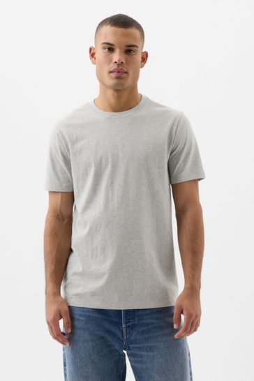 Stone Grey Everyday Soft Short Sleeve Crew Neck T-Shirt