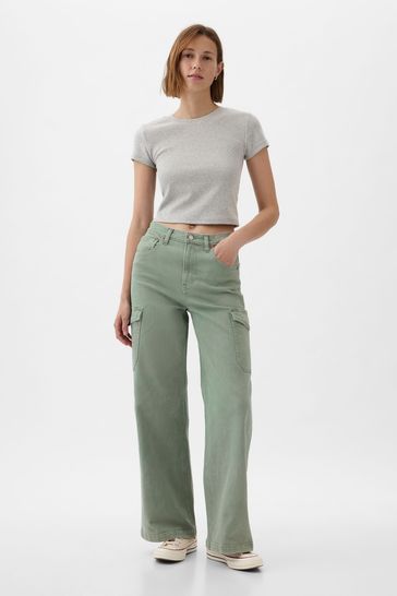 Wide shop ankle jeans