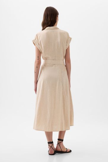 Gap midi shirt dress sales