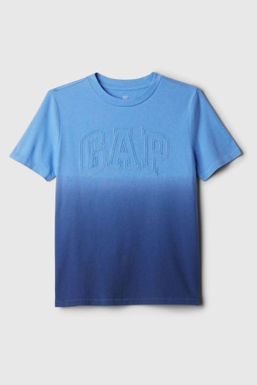 Blue Logo Crew Neck Short Sleeve T-Shirt (4-13yrs)
