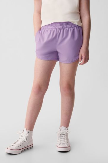 Purple Lined Running Shorts (4-13yrs)