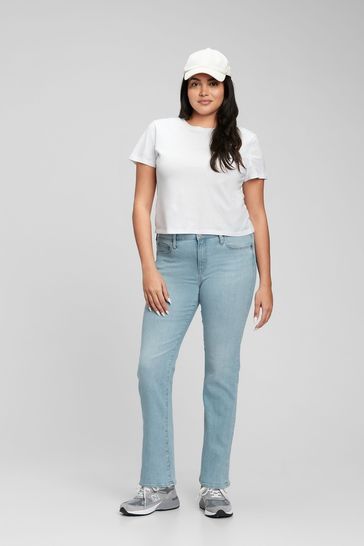 Buy Gap Mid Rise Classic Straight Leg Jeans from the Gap online shop
