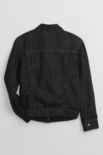 Black denim jacket gap new arrivals