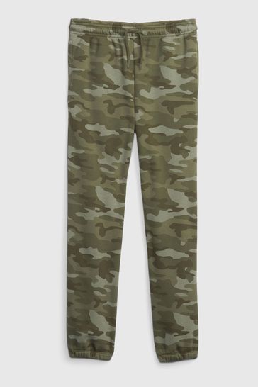 Green Camo Pull-On Joggers