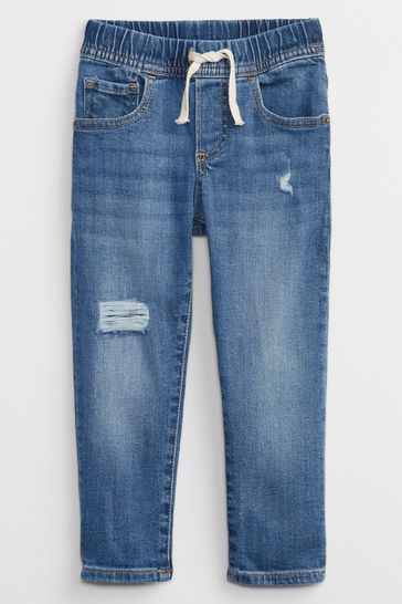 Buy Gap Destructed Pull-On Slim Jeans from the Gap online shop