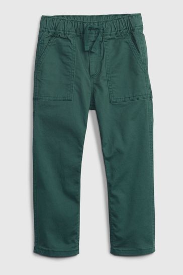 Green Pull-On Carpenter Trousers