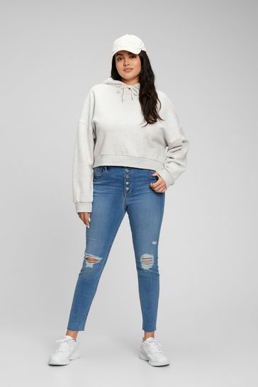 Buy Gap High Waisted Ripped Jegging from the Gap online shop