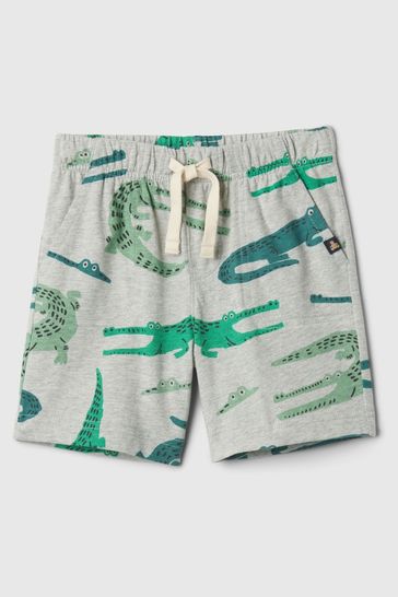 Grey Croc Pull On Shorts (Newborn-5yrs)