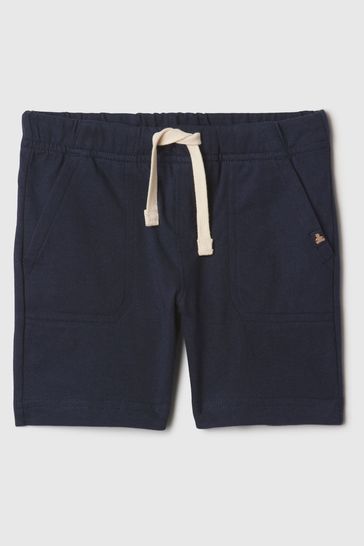 Navy Brannan Bear Pull On Shorts (Newborn-5yrs)
