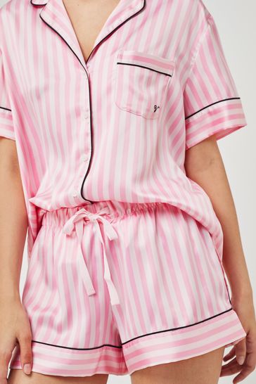 Buy Victoria'S Secret Satin Stripe Short Pyjamas From The Victoria'S Secret  Uk Online Shop