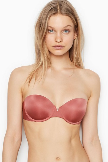 Victoria's Secret Withered Rose Pink Smooth Multiway Strapless Push Up Bra